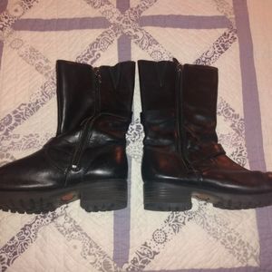 Genuine Harley-Davidson Women's Black Leather Boots 9M